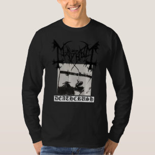 Camiseta Mayhem Deathcrush Original Impresión Delantera y A