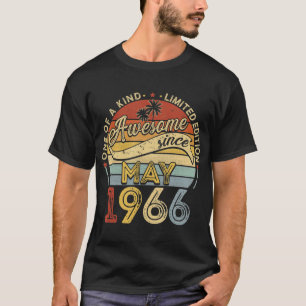 Camiseta Mayo 1966 Vintage 55th Birthday Gifts Retro 55th