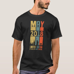 Camiseta Mayo 2018 5 Cumpleaños 5 Años Vinta