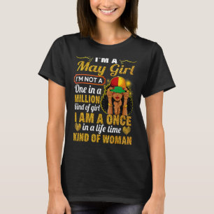 Camiseta Mayo Chica Taurus Cumpleaños Una Vez En La Vida Ki