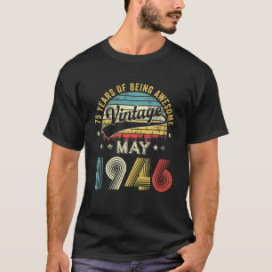 Camiseta Mayo De 1946 Edición Limitada Retro 75º Día Regalo