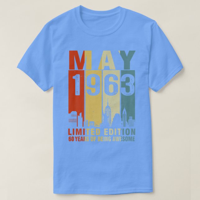 Camiseta Mayo De 1963 Edición Limitada 60 Años De Ser Incre (Diseño del anverso)