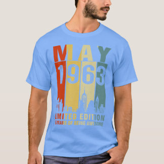 Camiseta Mayo De 1963 Edición Limitada 60 Años De Ser Incre