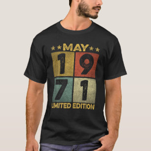 Camiseta Mayo De 1971 50º Regalo De Cumpleaños Mujeres De 5