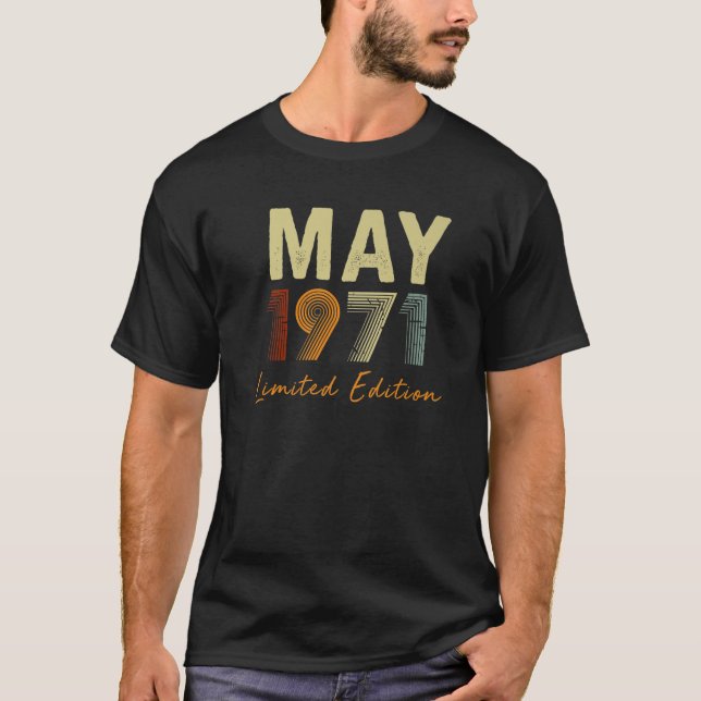 Camiseta Mayo De 1971 Edición Limitada Retro 50 Años De Eda (Anverso)