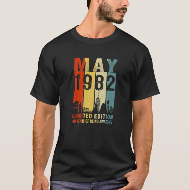 Camiseta Mayo De 1982 40 Años De Ser Increíble (Anverso)