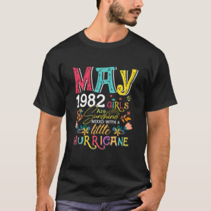 Camiseta Mayo de 1982 Chicas Sunshine Funny 40 Años Bir