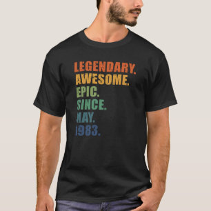 Camiseta Mayo de 1983 40 años Aniversario de la mujer 40 añ