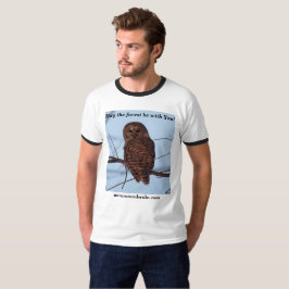 Camiseta ¡Mayo el bosque esté con usted!  versión del búho