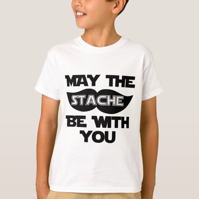 Camiseta Mayo el Stache esté con usted (Anverso)