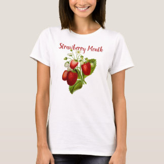 Camiseta Mayo es el mes de las fresas, fresas antiguas