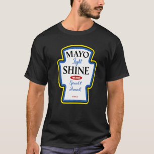Camiseta Mayo Light Shine Christian Parody Label Botella