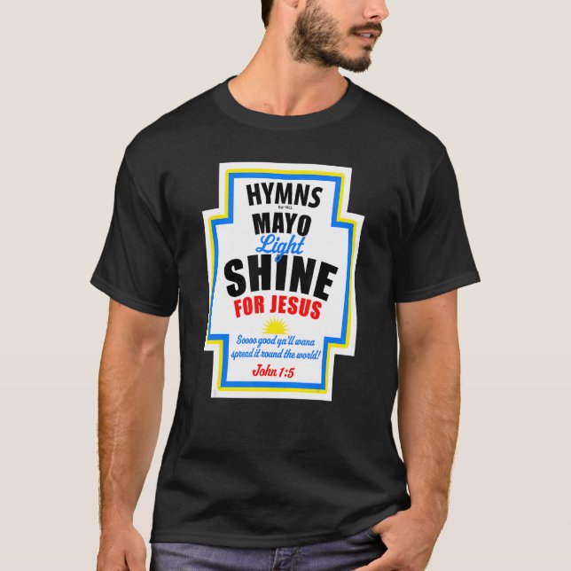 Camiseta Mayo Luces Brillo Para Jesús (Anverso)