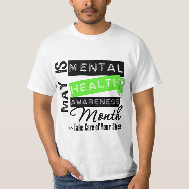 Camiseta Mayo - mes de la conciencia de la salud mental (Anverso)