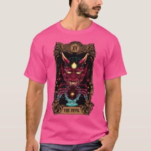 Camiseta Mayor Arcana Tarot Card El Diablo XV Halloween