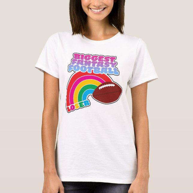 Camiseta Mayor castigo por pérdida de fútbol de fantasía (Anverso)