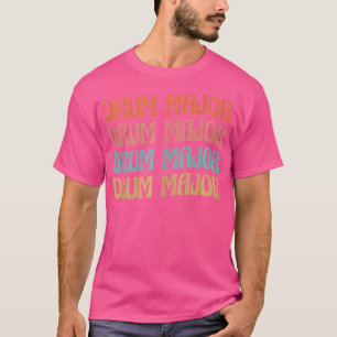 Camiseta Mayor de tambor de banda de marcha