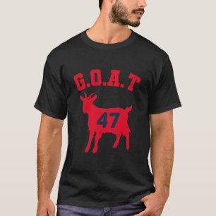 Camiseta Mayor De Todos Los Tiempos G.O.A.T Número 47 Jerse
