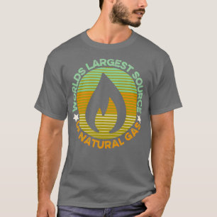 Camiseta Mayor fuente mundial de gas natural