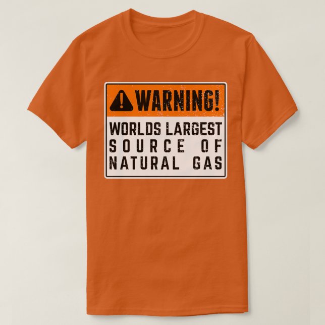 Camiseta Mayor Fuente Mundial De Gas Natural 18 (Diseño del anverso)