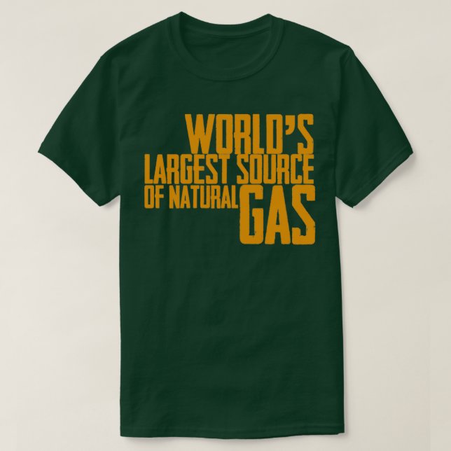 Camiseta Mayor fuente mundial de gas natural 20 (Diseño del anverso)