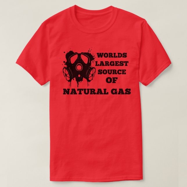 Camiseta mayor fuente mundial de gas natural 33 (Diseño del anverso)