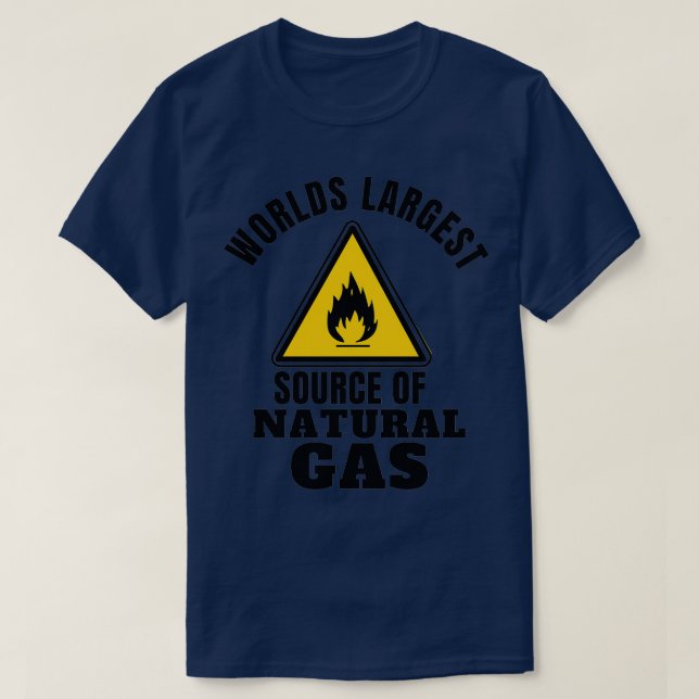 Camiseta mayor fuente mundial de gas natural 35 (Diseño del anverso)