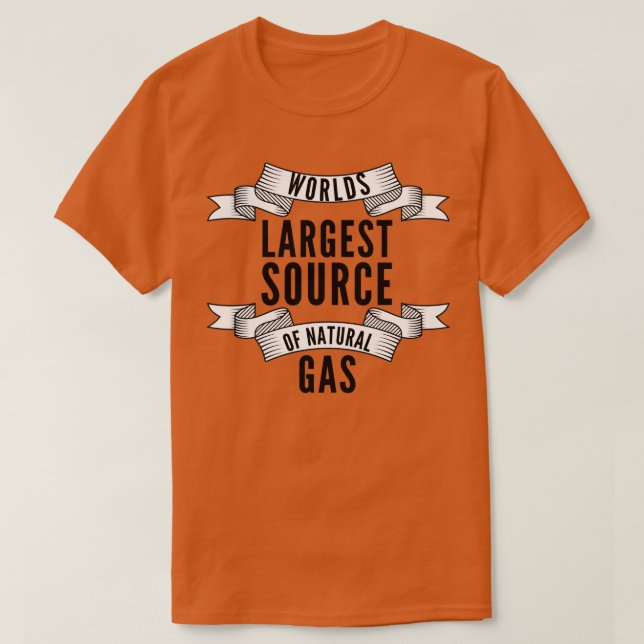 Camiseta Mayor Fuente Mundial De Gas Natural 5 (Diseño del anverso)