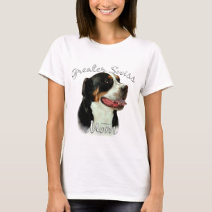 Camiseta Mayor mamá suiza 2 del perro de la montaña