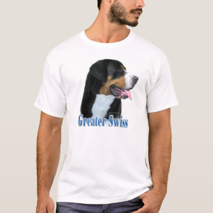 Camiseta Mayor nombre suizo del perro de la montaña