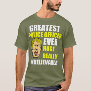 Camiseta Mayor oficial de policía gracioso burdo donald tru