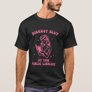 Camiseta Mayor P.u.t.a En La Biblioteca Pública Diseño