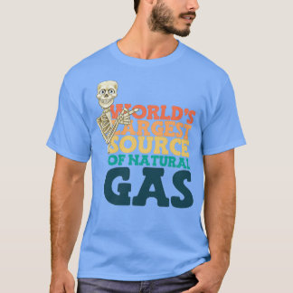 Camiseta Mayor suministro de gas natural en el mundo x27