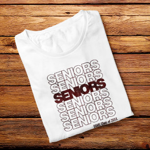 Camiseta Mayores de edad avanzada de marrón