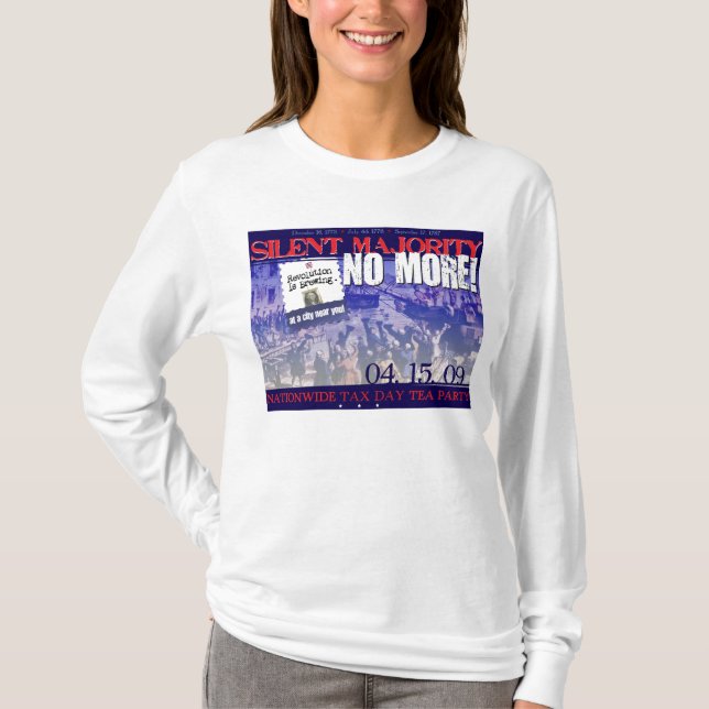 Camiseta ¡Mayoría silenciosa NO MÁS! (Anverso)