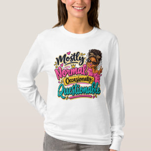 Camiseta mayormente normal, ocasionalmente cuestio
