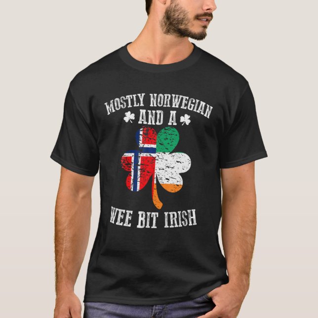 Camiseta Mayormente Noruega Wee Bit Irlanda Noruega St Patr (Anverso)