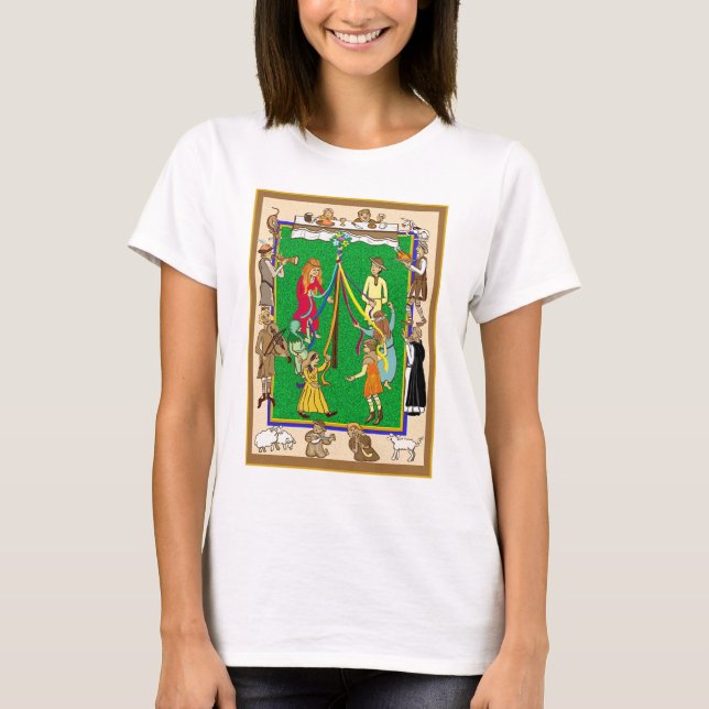 Camiseta Maypole, Fayre medieval (Anverso)