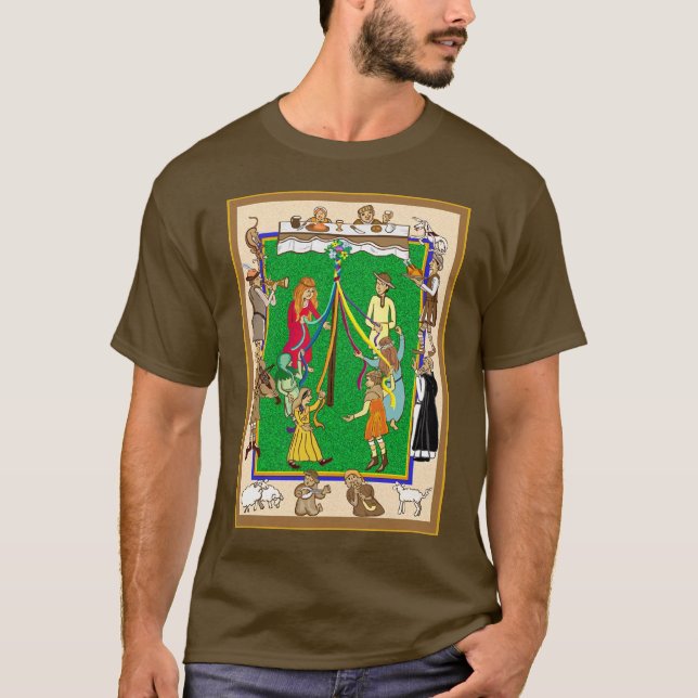 Camiseta Maypole, Fayre medieval (Anverso)