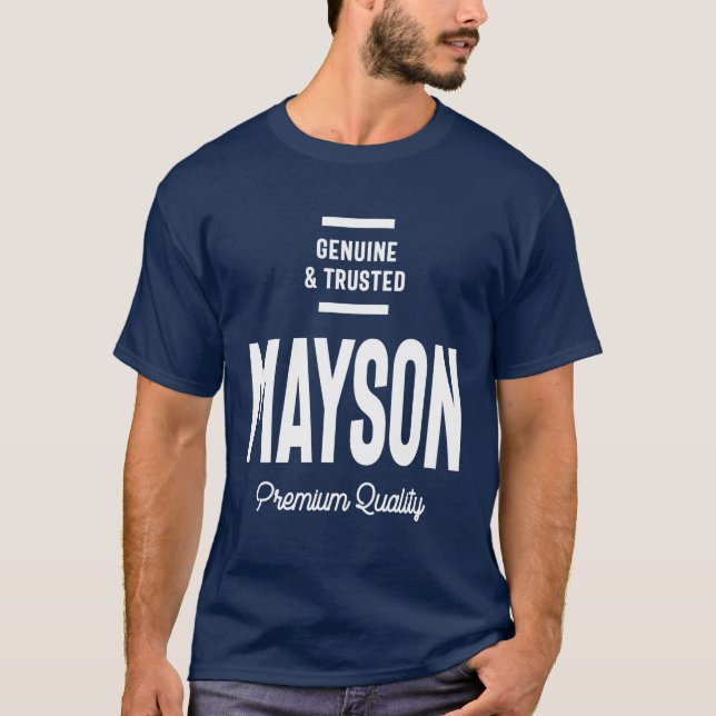 Camiseta Mayson Nombre Personalizado Regalo de cumpleaños (Anverso)