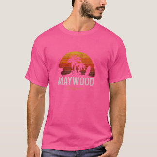 Camiseta Maywood California Retro Surfer Vintage Beach