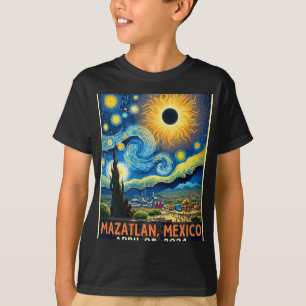 Camiseta Mazatlán México Eclipse solar total 2024 Starry Ni