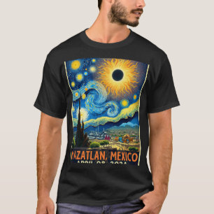Camiseta Mazatlán México Eclipse solar total 2024 Starry Ni