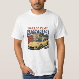 Camiseta Mazda RX7 FD Garage Is My Happy Place