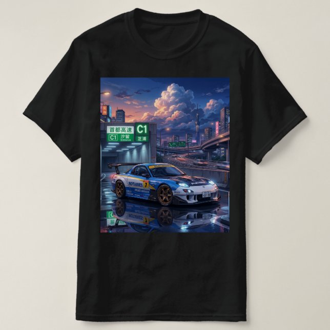 Camiseta Mazda RX-7 FD Turismo (Diseño del anverso)