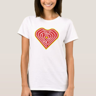 CAMISETA MAZE LOVE HEART BY MASANSER PIXELAT