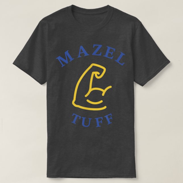 Camiseta Mazel Tuff Jew Gracioso gimnasio judío Hanukkah (Diseño del anverso)