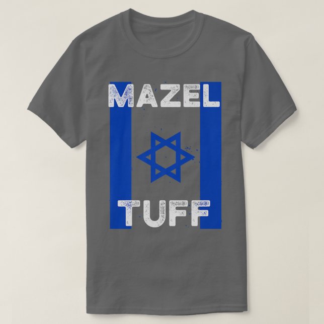 Camiseta Mazel Tuff Strong Funny Jewish Work Out Gym Hanukk (Diseño del anverso)