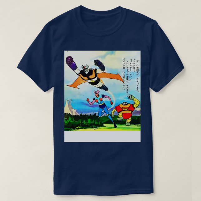 Camiseta Mazinger Z Diana A Boss Borot Robot (Diseño del anverso)