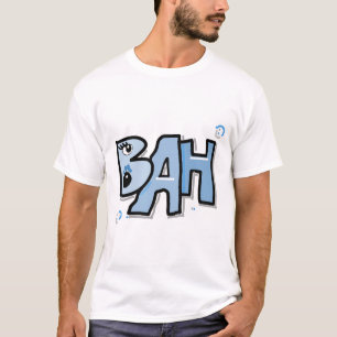 Camiseta Mazipoodles Bah Humbug 3D Pastel Dusty Blue